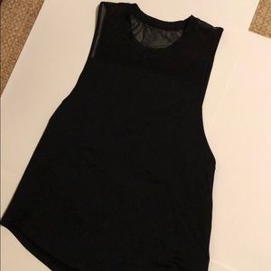 Black tank with mesh on top